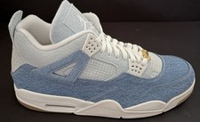 Nike Air Jordan 4 Retro TEX Denim Worn Blue Women Sz 11.5 Men 10 New IB6716-100