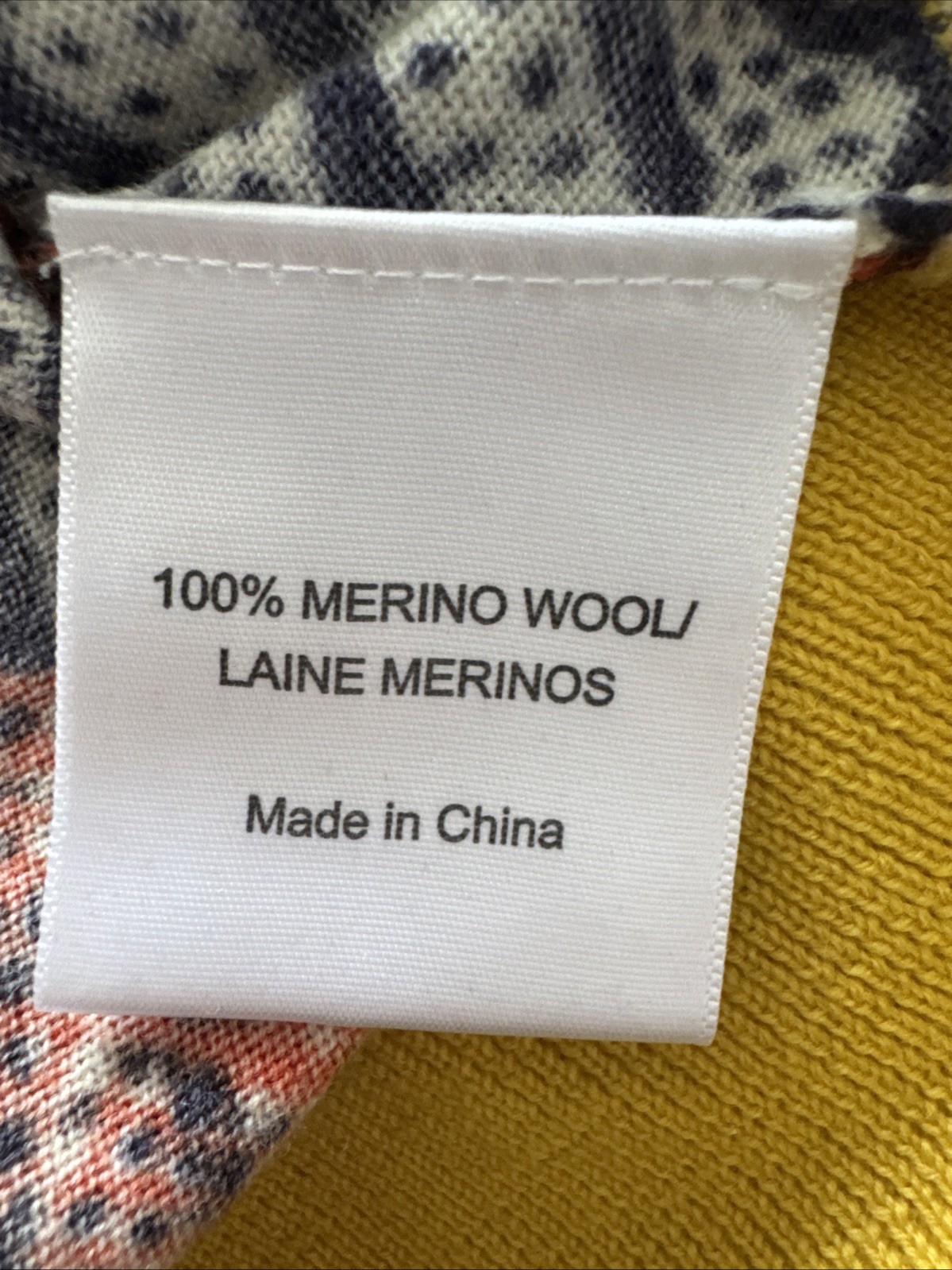 Tory Burch Merino Wool Blue Yellow Paisley Cardigan Women's XL Gold Buttons thumbnail 10