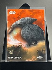 2025 Topps Chrome Star Wars Orange Sapphire SKURA Card 17/25