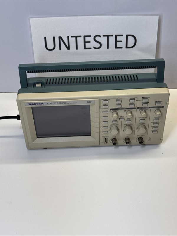Tektronix TDS210 60MHz Digital Oscilloscope Powers On Untested Read