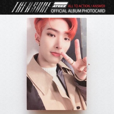 ATEEZ サン トレカ Photo Card into the atoz ATEEZ TREASURE All To Action Answer TREASURE Official Album