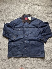 NEW Big Mac Denim Chore Jacket Coat Barn Ranch Corduroy Collar Men's 3XL XXXL