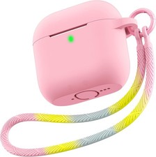 AirPods 4 Case Cute Silicone with Keychain Shockproof for Women