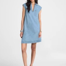 NWOT Madewell Light Blue Denim Tunic Dress in Kelleyville Wash Size XS