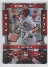 2010 Donruss Elite Extra Edition Status Red Die-Cut 37/100 Tyler Holt #98 0q4