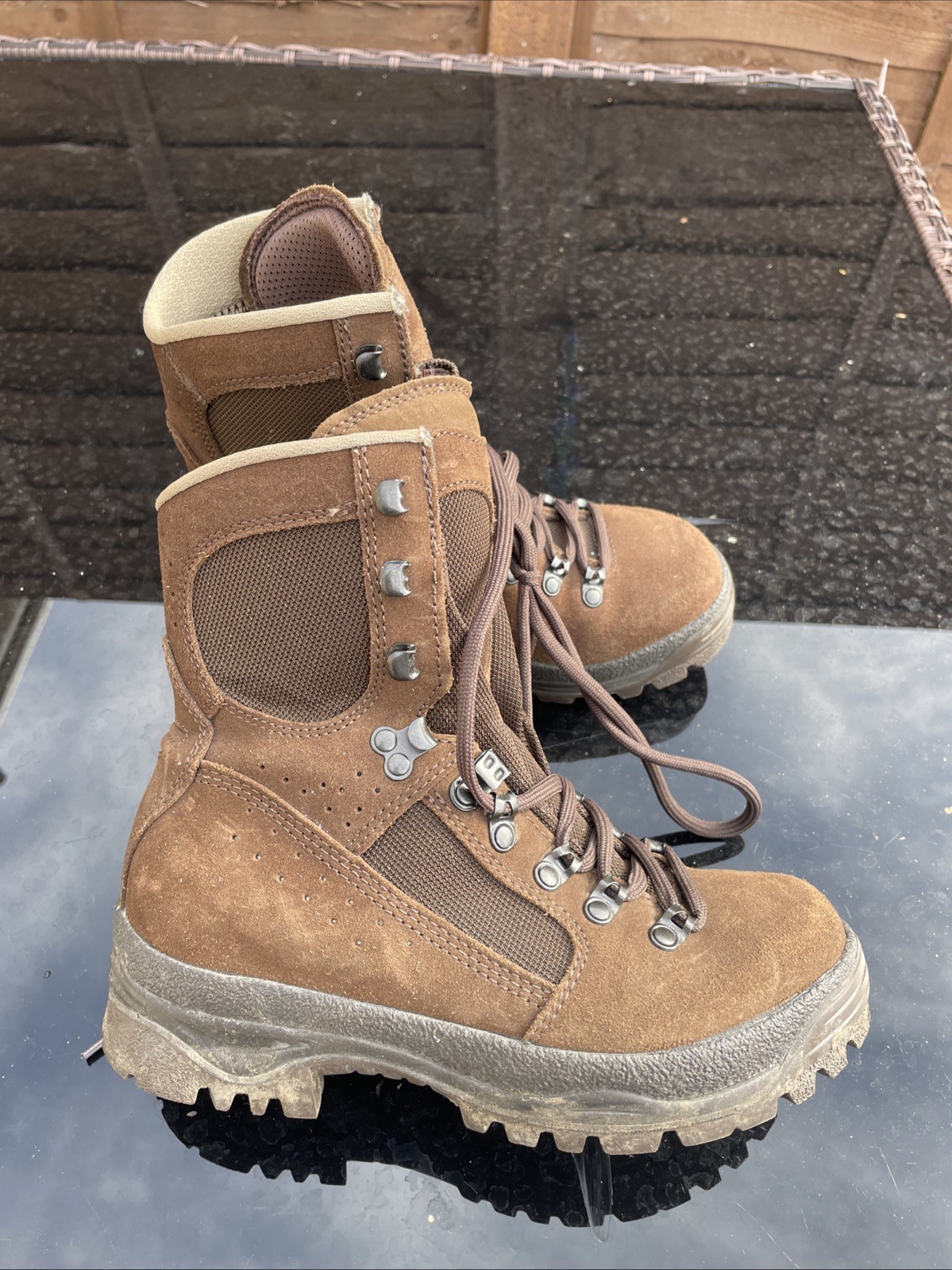 British Army Surplus Meindl Brown Fox Boots Uk 4W Female   #30