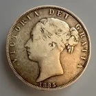1885 Victoria Half Crown — photo from another recent sale