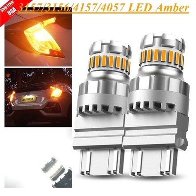 AUXITO 4157 4057 3157 LED Turn Signal Light Bulbs CANBUS Anti Hyper Flash Amber