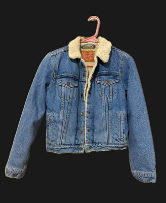 Levi's Trucker Women's Blue Lined Button-Up Jacket, Size XS Regular Fit
