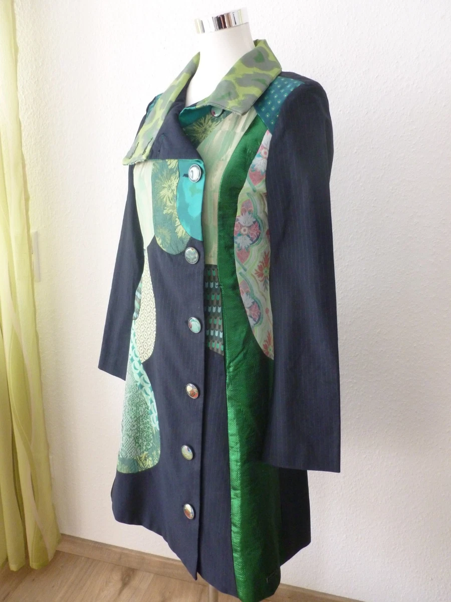 DESIGUAL Mantel Abrig Acid Dream Größe: 38 Patchwork Design