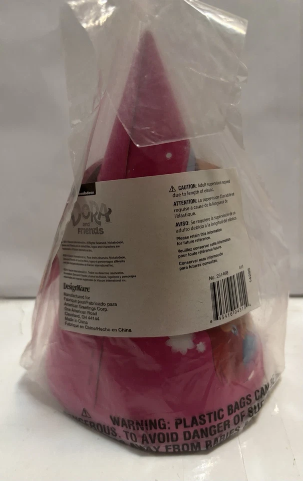 Chapéus Dora The Explorer and Friends Chapéus 8ct Aniversário Meninas Frete Grátis - Imagem 3 de 3