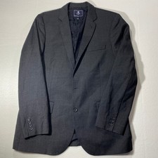 J. Crew Ludlow Sport Coat Blazer Jacket Mens 42 R Solid Gray Wool Polyester