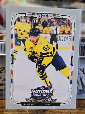 2025-26 O-Pee-Chee Base #538 Jesper Bratt - Team Sweden