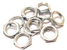12 pack Quality US Thread 3/8 inch x 32 Potentiometer Nuts for Small, Silver