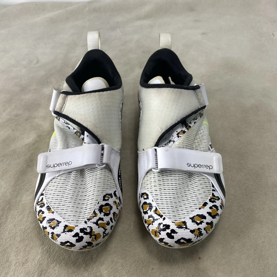 Nike SuperRep Cycle White Leopard Indoor Cycling Shoes CJ0775-177 Women Size 8.5 - Image 3 of 4