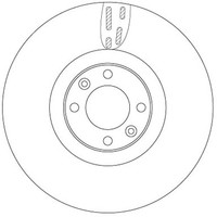 2X TRW Bremsscheibe DF6140 FüR CitroËN DS Peugeot DS4 DS5 308 CC 1 Gti THP 120