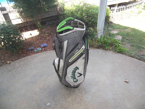Pre-Owned Gray Callaway ORG 14 Cart Golf Bag 14 Way, 10 pockets