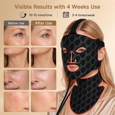 Red Light Therapy Mask Set For Face  Neck - 4 Light Wavelengths - FAST SHIPPING