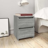 Nachttische 2 Stk. Grau Sonoma 30×30×40 Cm Holzwerkstoff