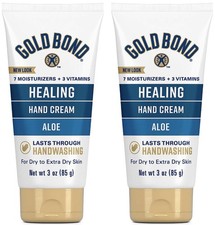GoldBond Healing Hand Cream, 3 oz., With Aloe, Moisture That Lasts Through Handw