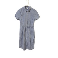 J.Crew Size 2/4 Blue White Striped Dress SEE MEASUREMENTS