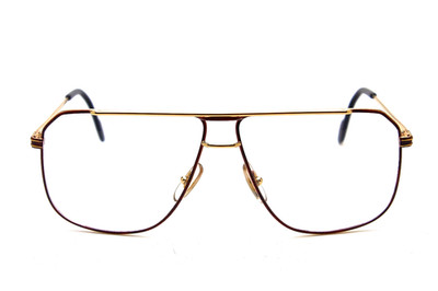 FERRARI F24 Pilot Eyeglasses Old Money Oversized Red Vintage 80s Quiet Luxury