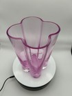 pink vase glass handmade in poland