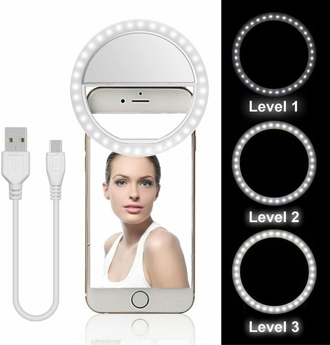 Ring Flash Light For Samsung Phone For Selfie Beauty Flash Lamp 3 Level Lighting - 第 1/3 張圖片