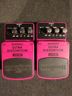 Behringer UD100 Ultra Distortion Pedal für Gitarre - Boss DS-2 Klon