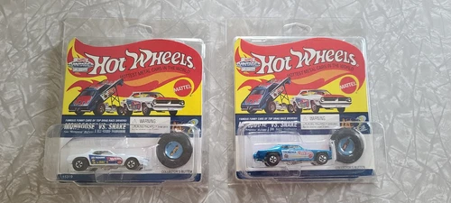 1995 Hot Wheels Vintage Collection Mongoose Blue and Snake White