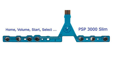 PSP 3000 Slim Tasten-Leiste, Flexcable, für Volume, Start, Home, Select usw. NEU