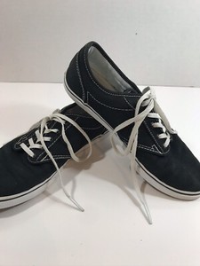 black canvas vans