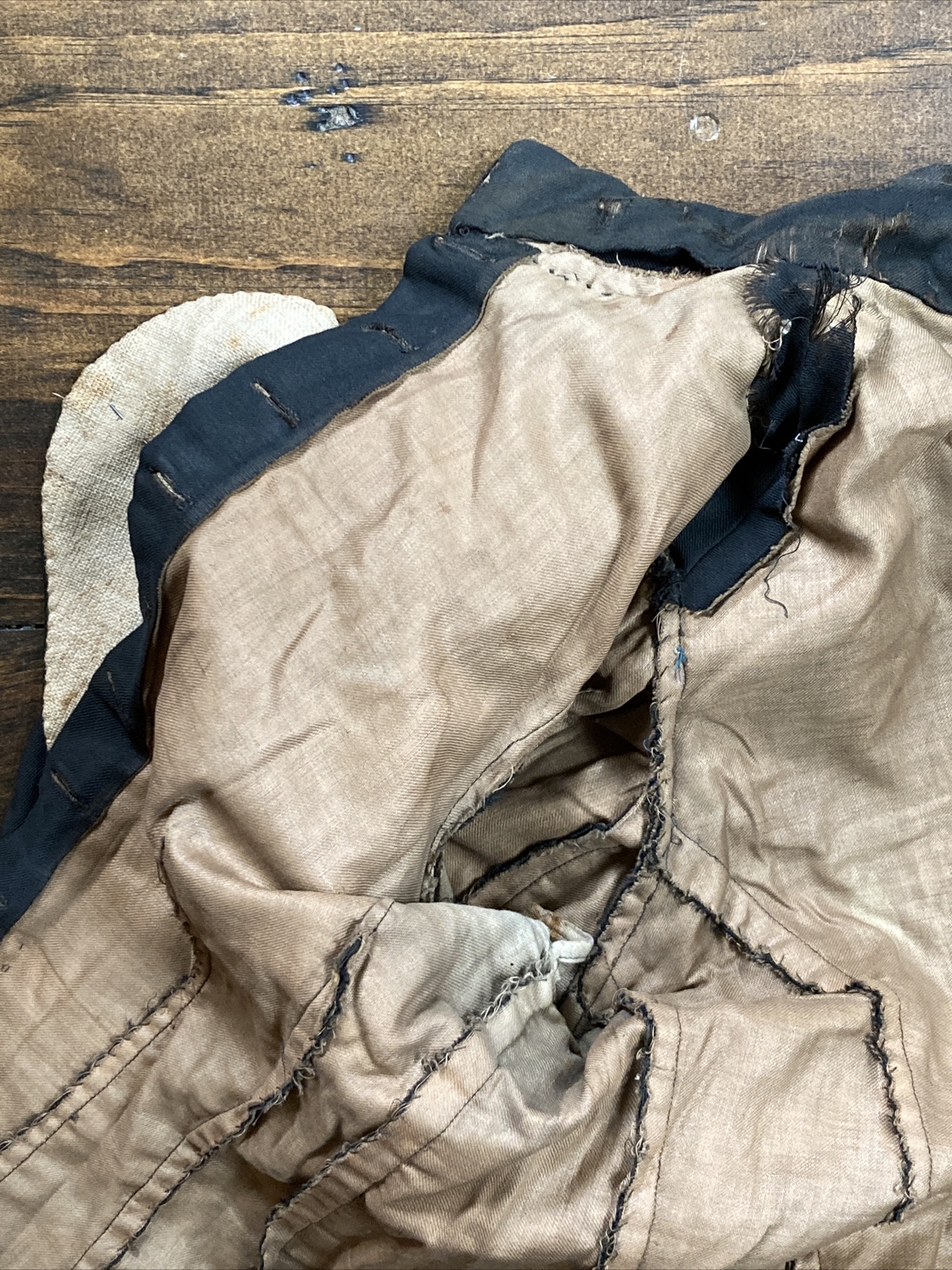 RARE 1800’s Pioneer Era Childs Button Down Shirt W/ Embellished Vest ~ Hand Sewn Oryginalna gwarancja, niska cena