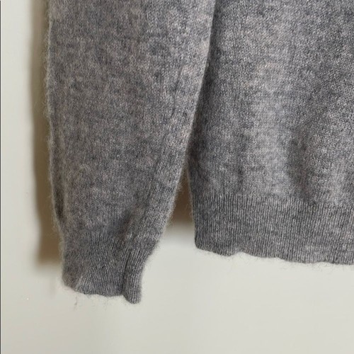 Philosophy 100% Cashmere Dog Sweater Gray Frenchie Intarsia S French Bulldog - Picture 3 of 9