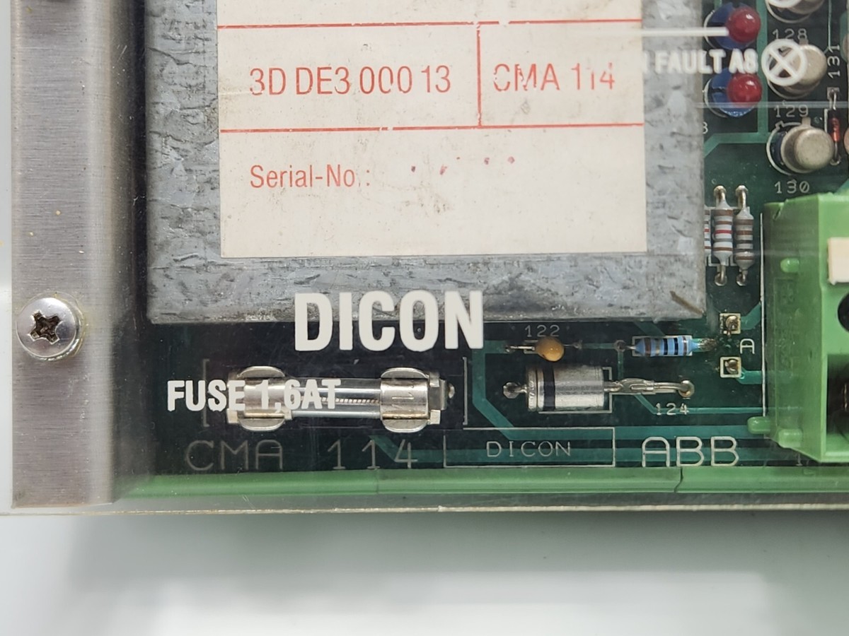 ABB DICON CMA 112 DIESEL CONTROL UNIT SET 3D DE3 000 13 CMA