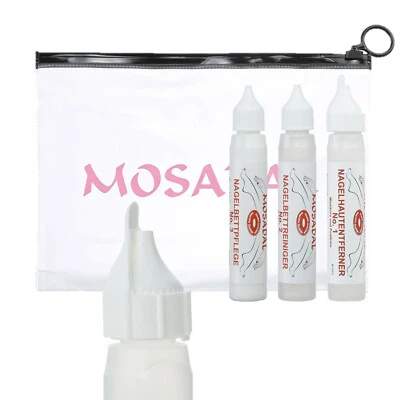 MOSADAL 1-2-3 Nagelset Nagelhautentfernung–Nagelbettreiniger und Nagelbettpflege