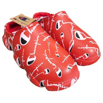 Champion Super Meloso Warped Slip on Logo Clogs Shoes indoor  display picture 1