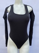 BLACK LONG SLEEVE BODYSUIT NEW WITH TAGS / SIZE SMALL