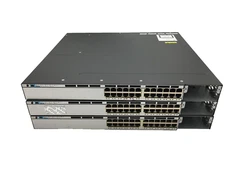 Lot of 3:  Cisco WS-C3750X-24T-S Catalyst 3750X 24-Ports Gigabit Managed Switch