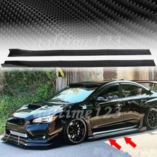 For Subaru Wrx Sti 2015-2021 Carbon Fiber Side Skirt Rocker Panel Splitter Lip