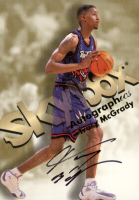 1998-99 Skybox Tracy McGrady Autographics On Card Auto Raptors | eBay