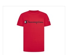 Champion Kids' Big Boys Crew Neck Classic Short-Sleeve Tee Red Size Medium NWT