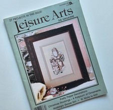 Vintage Leisure Arts The Magazine December 1988 Crochet CrossStitch Patterns Lot