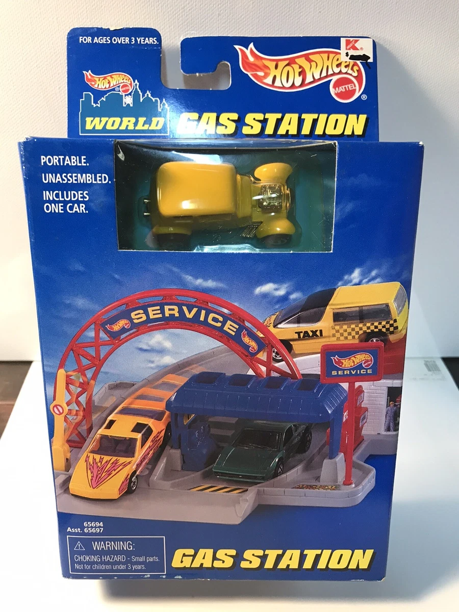 Hot wheels gas station cheap playset