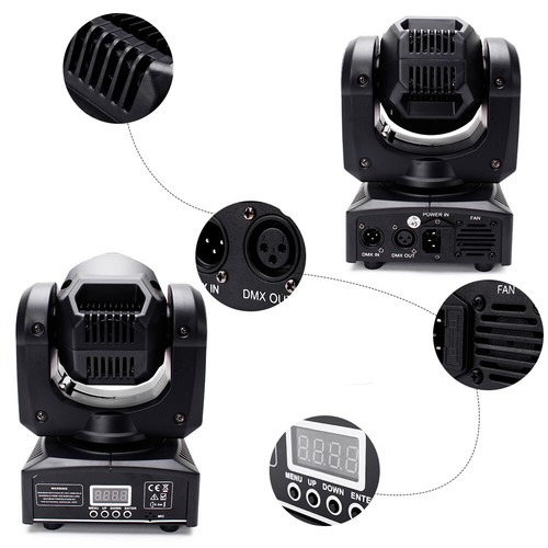 60W Moving Head Light LED RGBW Wash Stage light Bar Party DJ Show Club Dance US - Picture 7 of 12