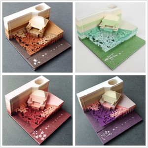 4 Colors Omoshiroi Block Shape Kyoto Kiyomizudera Hana Pink Brown Green Purple Ebay