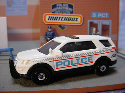 2024 RESCUE III Design '16 FORD INTERCEPTOR UTILITY☆white;POLICE ☆Matchbox LOOSE