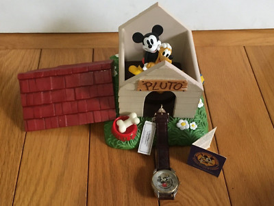 Disney 1998 Disneyana Convention LE Figure Mickey w/ Pluto & Watch