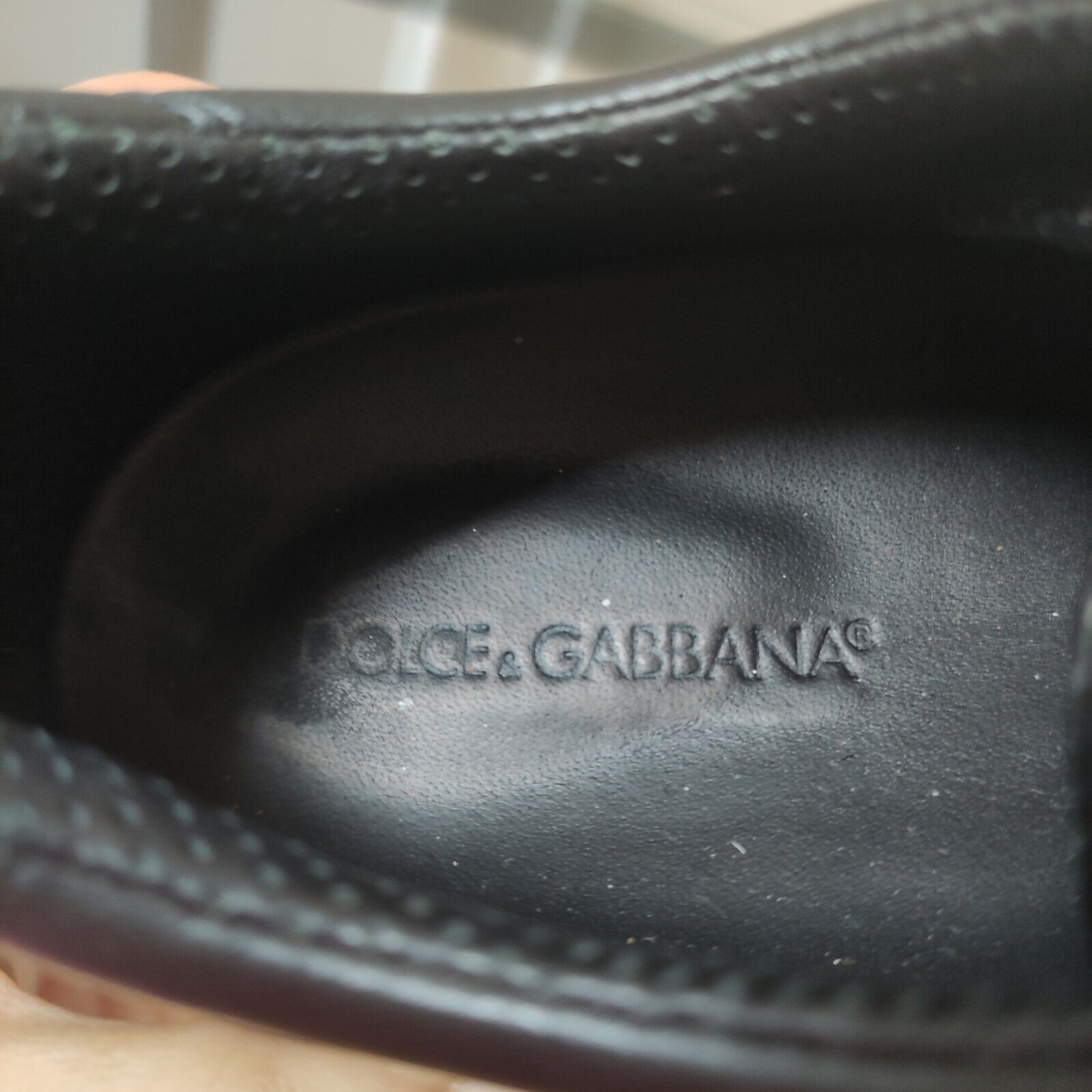 Dolce & Gabbana logo leather sneakers men's 9