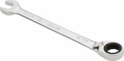Proto 9/16'' Combination Wrench 0� Offset Angle, 7-1/2'' OAL, Steel, Chrome Finish